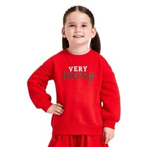 Cat & Jack Very Merry Fleece Sweatshirt